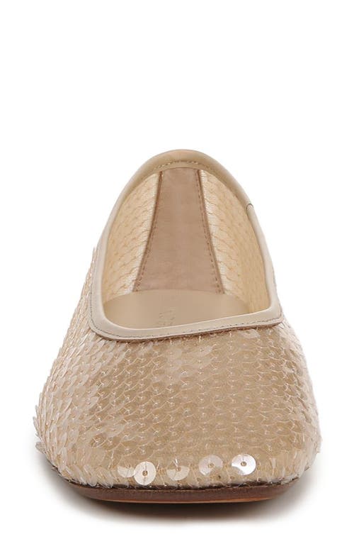 Vince Leah Sequin Ballet Flat In Brown