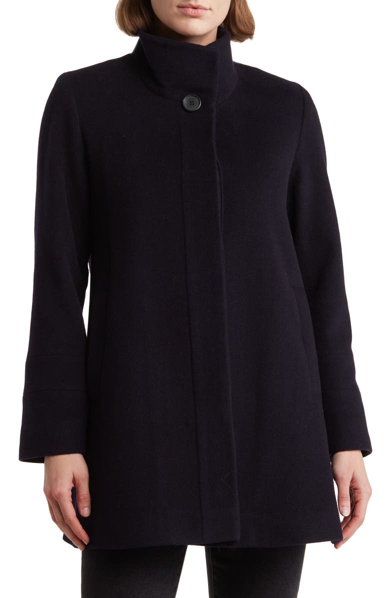 Fleurette Luxe Wool Blend Coat, Main, color, 