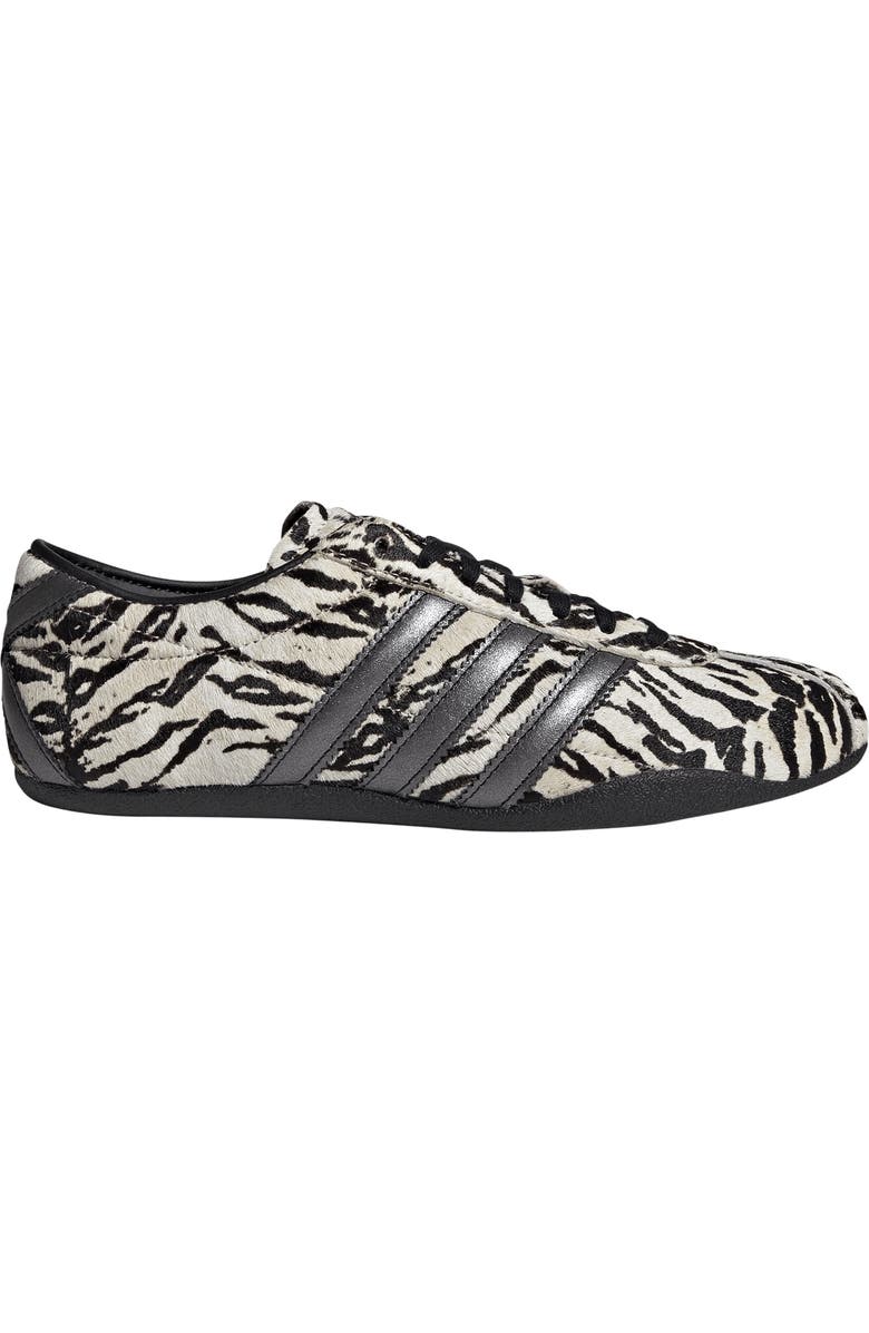 adidas Tokyo Low Top Sneaker, Alternate, color, Off White/ Black Faux Hair