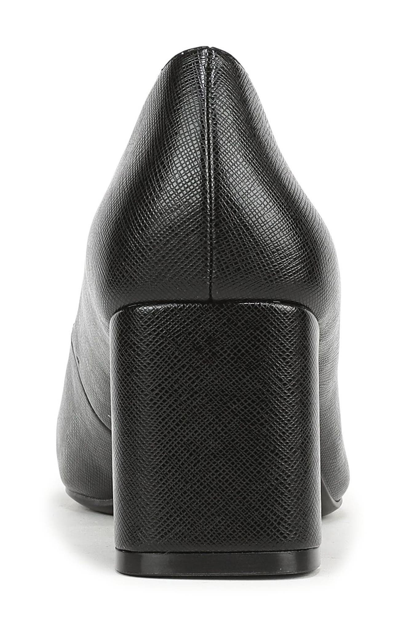 Yuri Square Toe Pump, Alternate, color, BLACK FAUX LEATHER