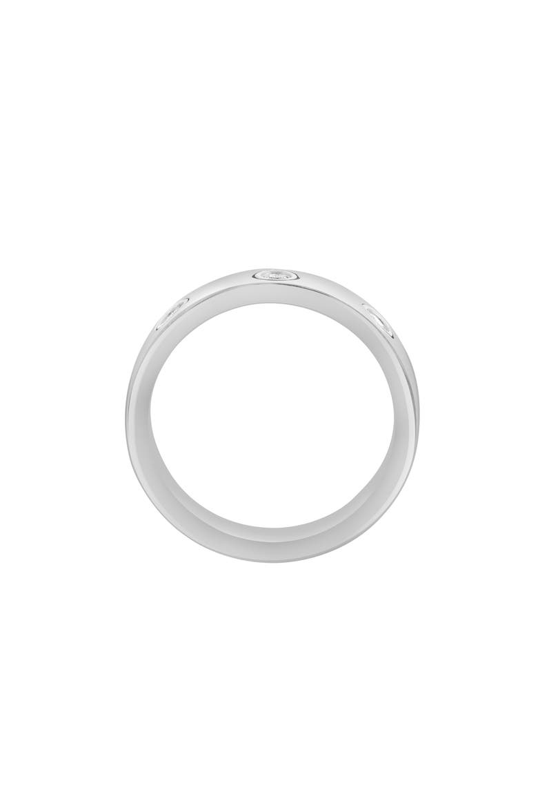 Sterling Silver Diamond Band Ring, Alternate, color, SILVER/ WHITE