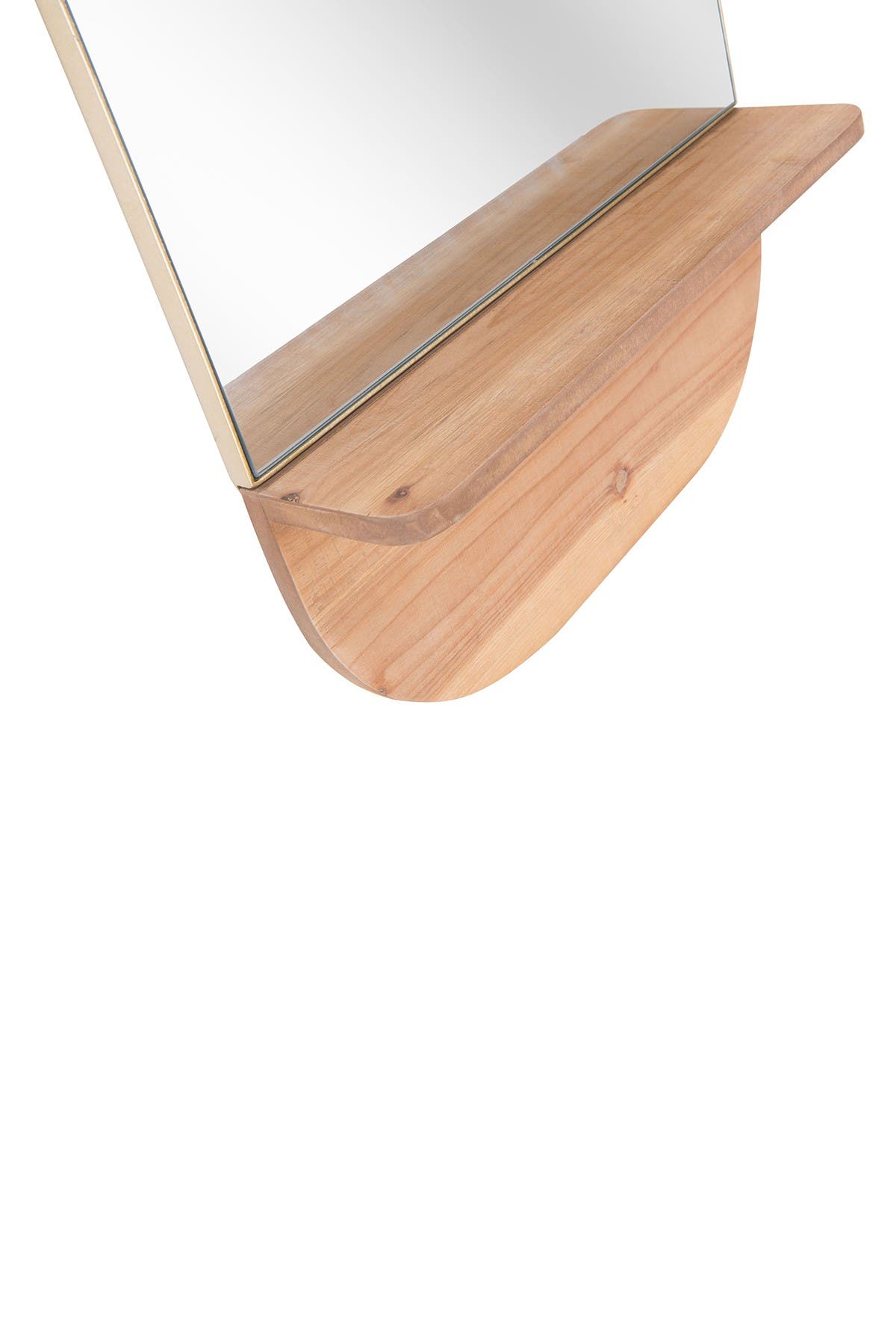 ZUO MODERN Meridian Shelf Mirror - Gold & Brown | Nordstromrack