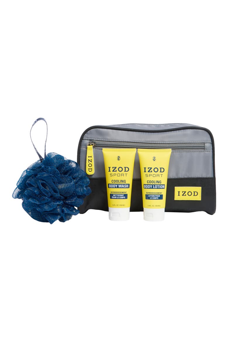 4-Piece Sport Cooling Body Care & Dopp Bag Set, Main, color, MULTI