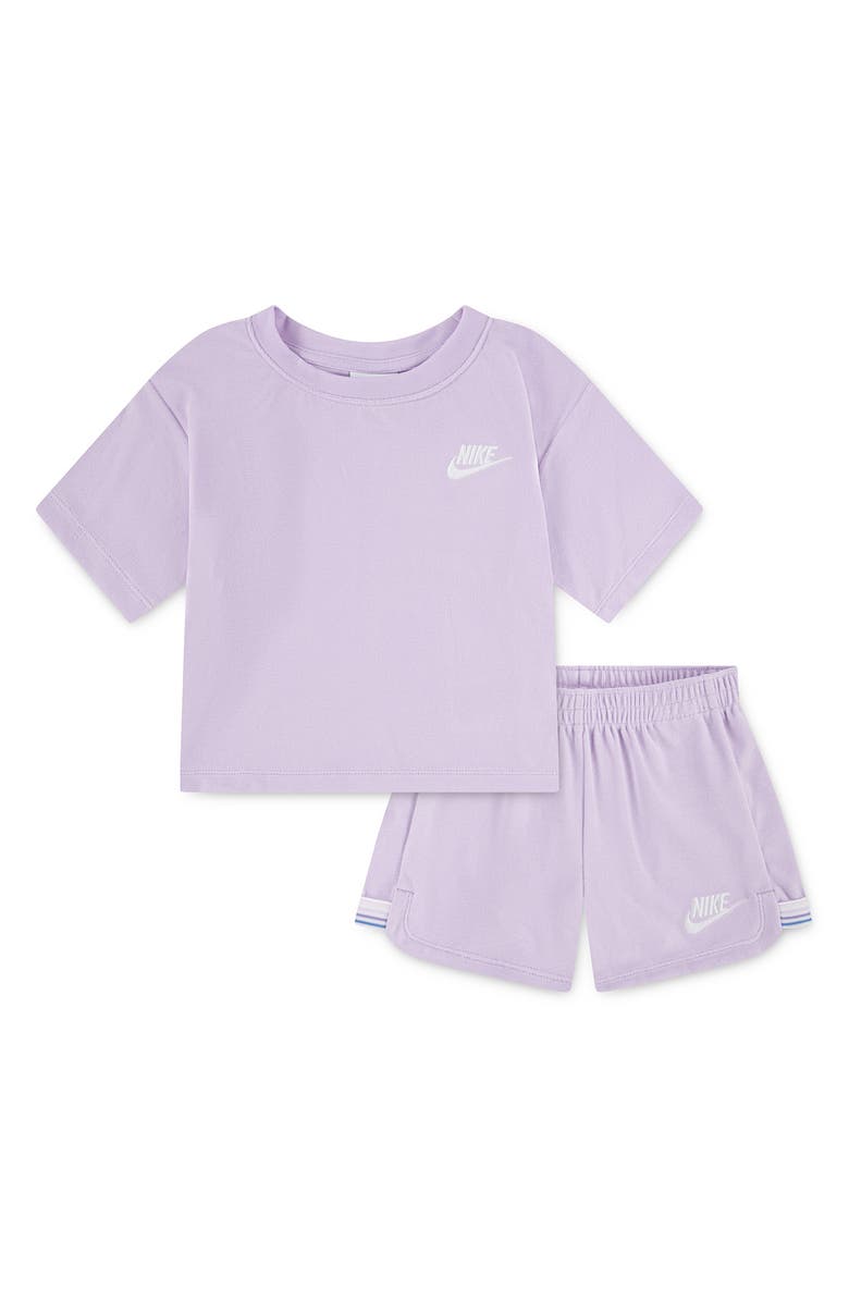 Nike Kids' Towel Terry T-Shirt & Shorts Set, Main, color,