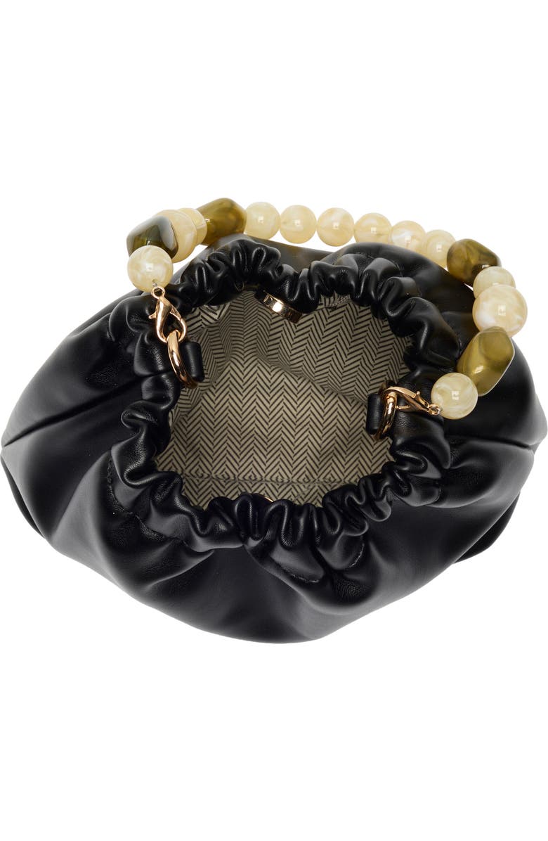 URBAN EXPRESSIONS HANDBAGS Beaded Handle Crossbody Bag, Alternate, color, Black