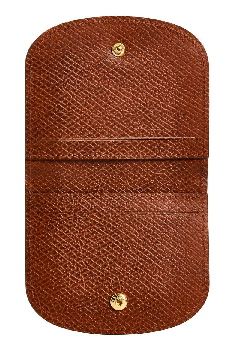 Epure Leather Card Case, Alternate, color, BROWN
