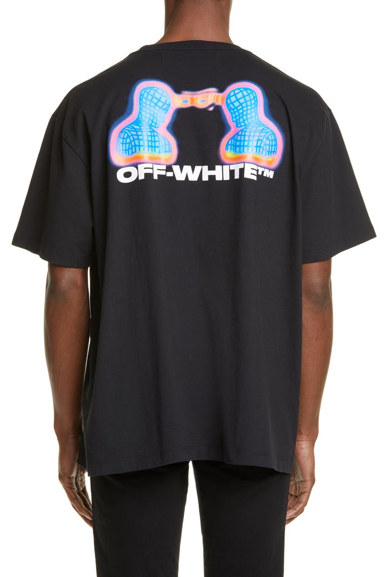 Thermo Oversize Graphic T-Shirt, Alternate, color, BLACK MULTICOLOR