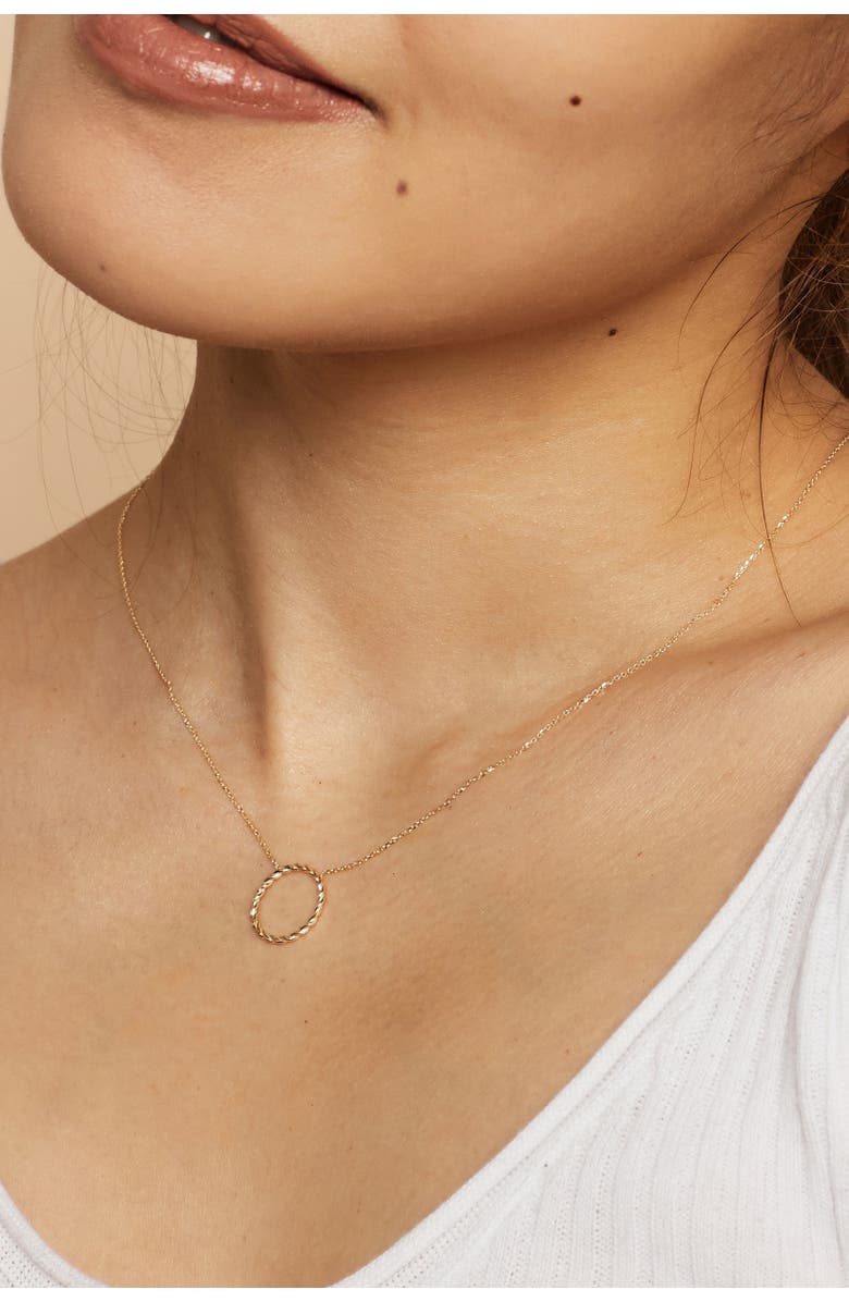 Oradina 14K Gold Caesar Pendant Necklace, Alternate, color, Yellow Gold