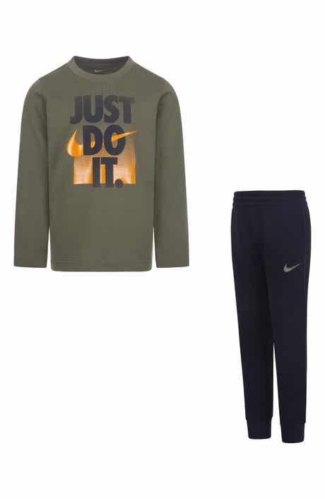 Nike Kids' Just Do It Long Sleeve Tee & Joggers Set