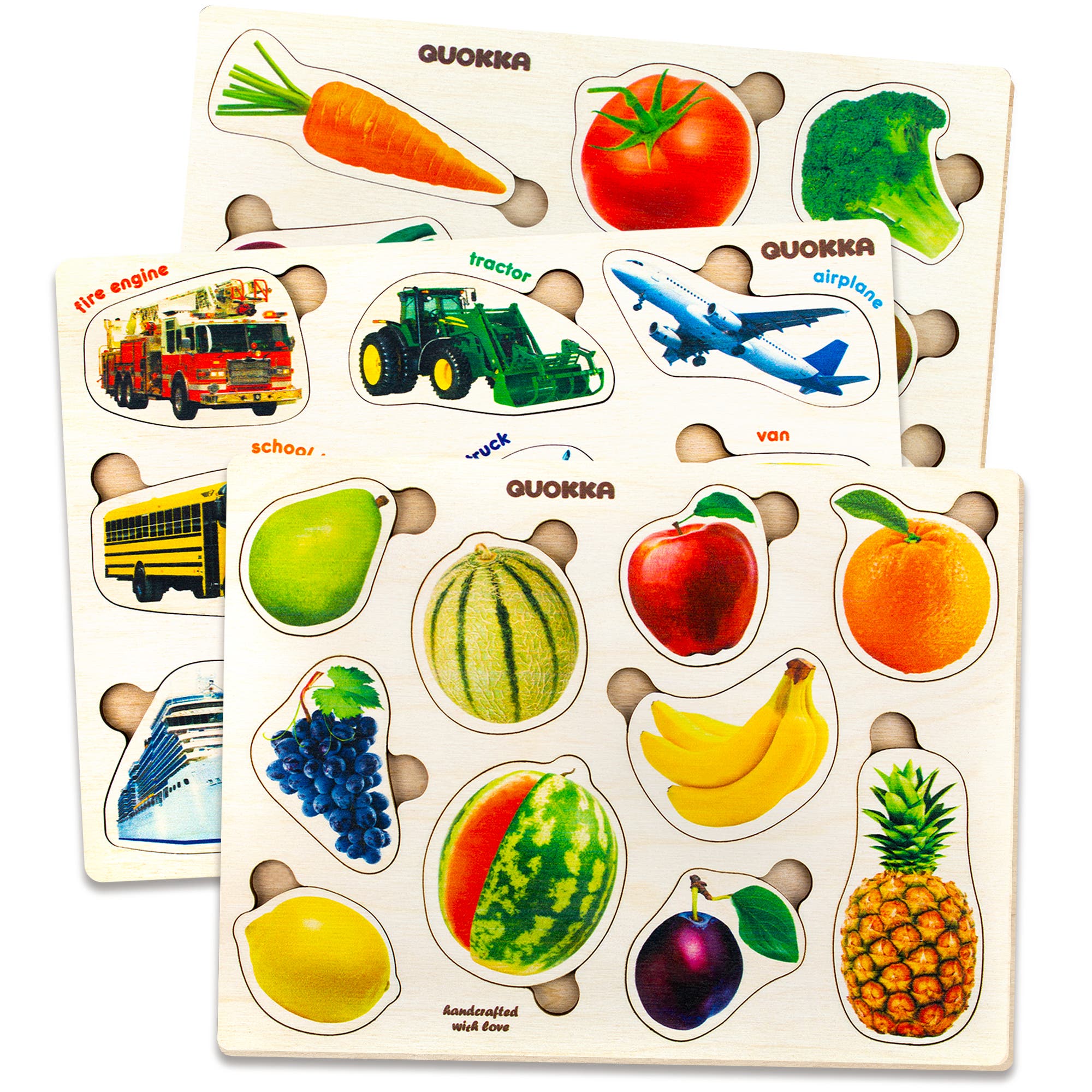 Fruits, cars and vegetables
