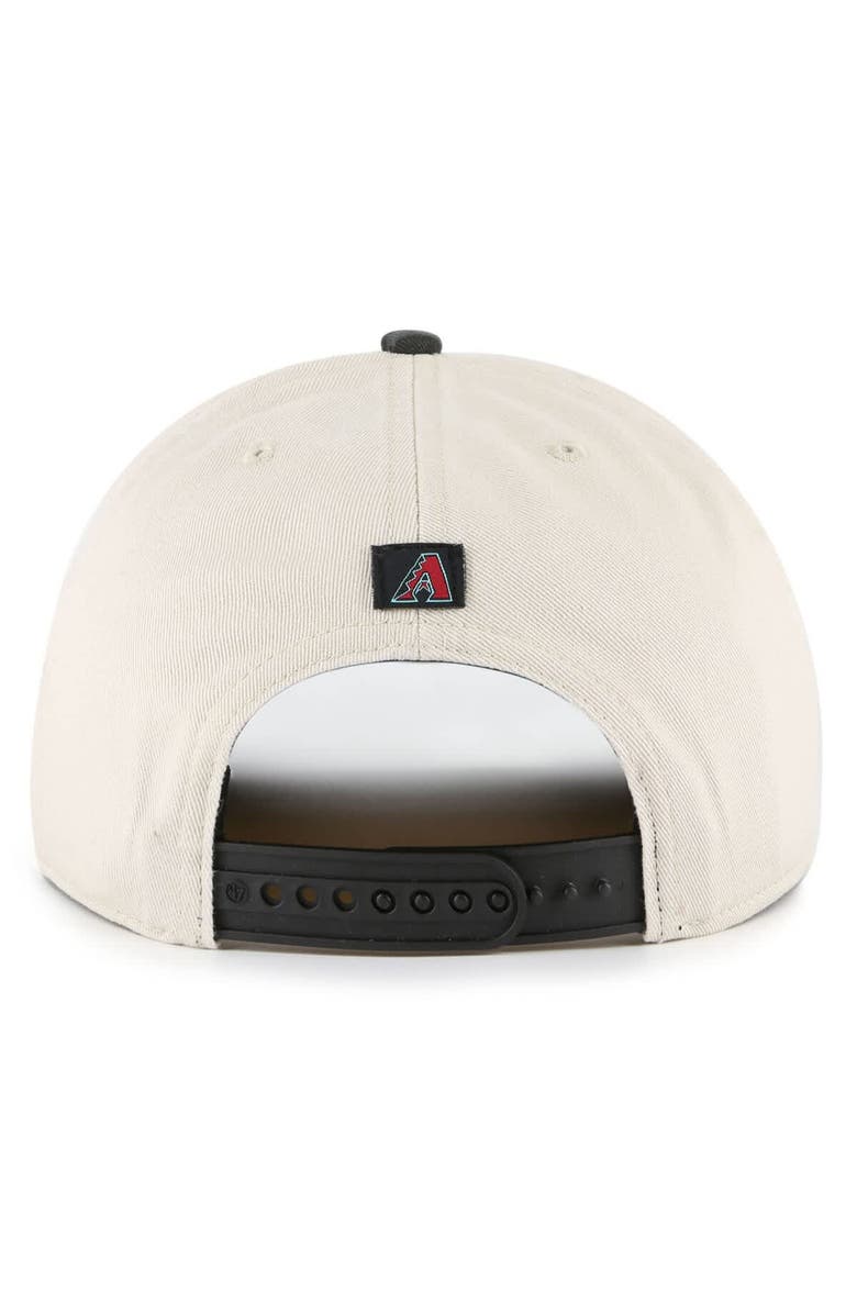 '47 Men's '47 Cream/Black Arizona Diamondbacks Fiji Rope Hitch Adjustable Hat, Alternate, color, Cream