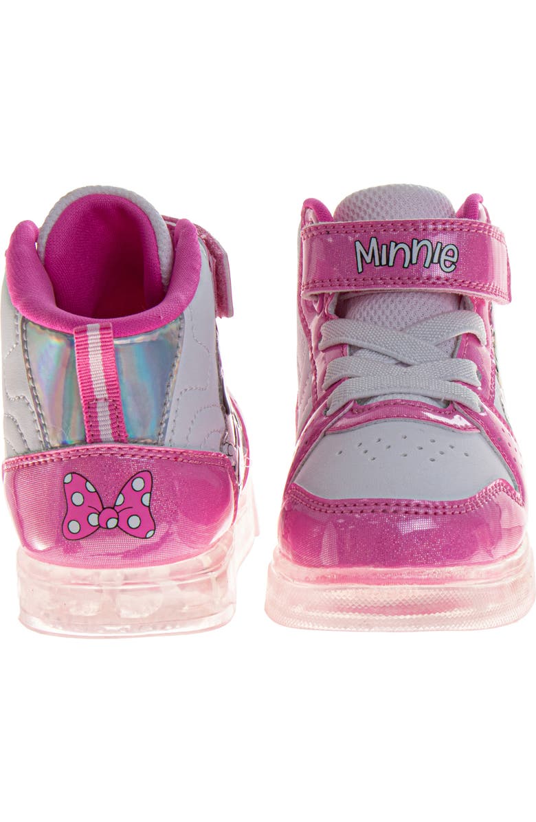 JOSMO x Disney<sup>®</sup> Kids' Minnie Mouse High Top Sneaker, Alternate, color, Pink White