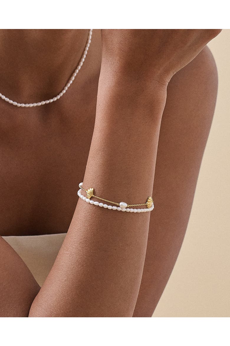 Marine Pearl Charm Bracelet, Alternate, color, Marine Pearl