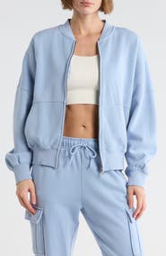 YOGALICIOUS Washed Fleece Zip Sweatshirt