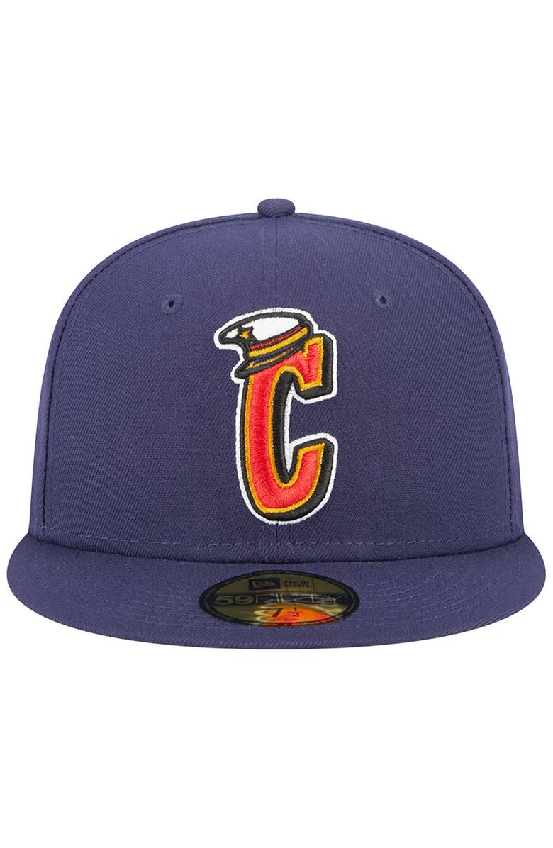 New Era Men's New Era Navy Lake County Captains Theme Nights 20th Anniversary Alternate 2 59FIFTY Fitted Hat, Alternate, color, Navy
