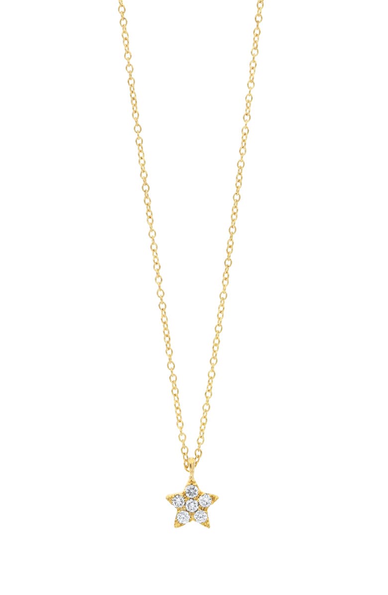 Bony Levy Simple Obsession Petite Diamond Star Necklace, Main, color, 
