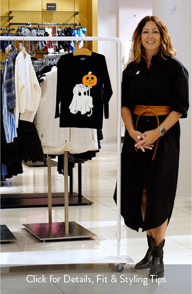 Kids' Ghost Graphic T-Shirt, sales video thumbnail