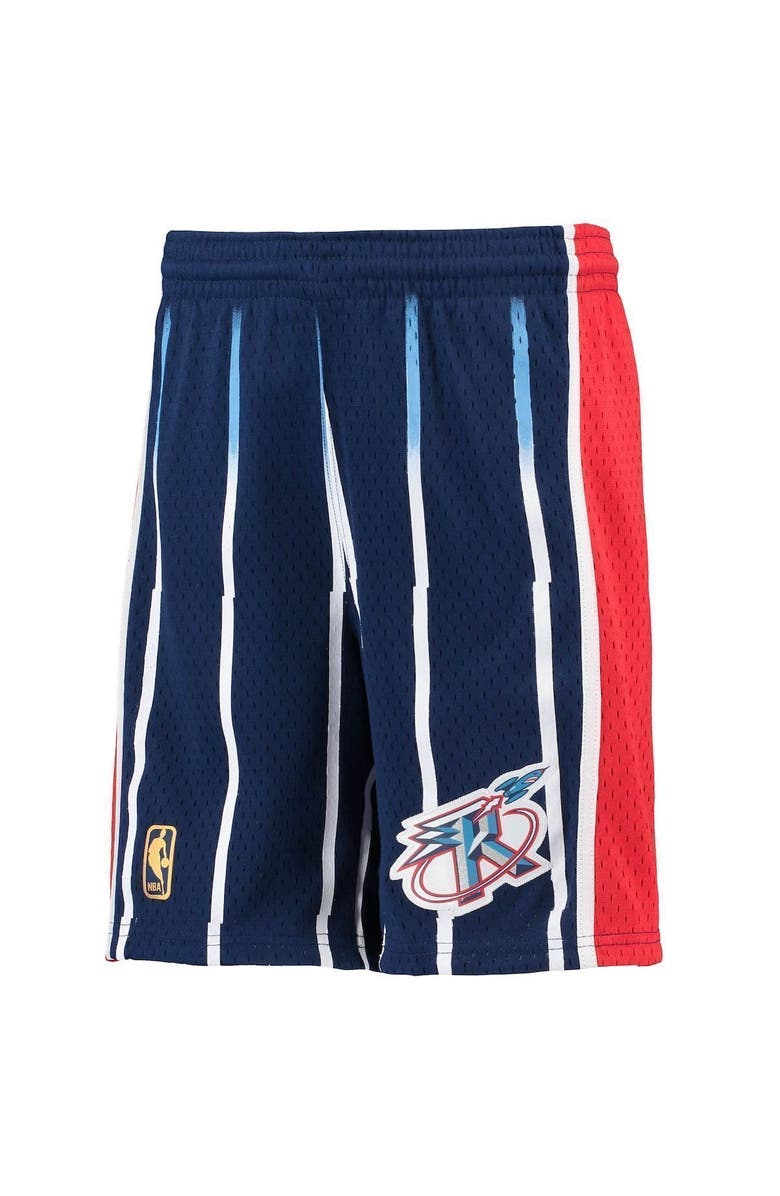 Mitchell & Ness Youth Mitchell & Ness Navy Houston Rockets Hardwood Classics Swingman Shorts, Alternate, color, Navy