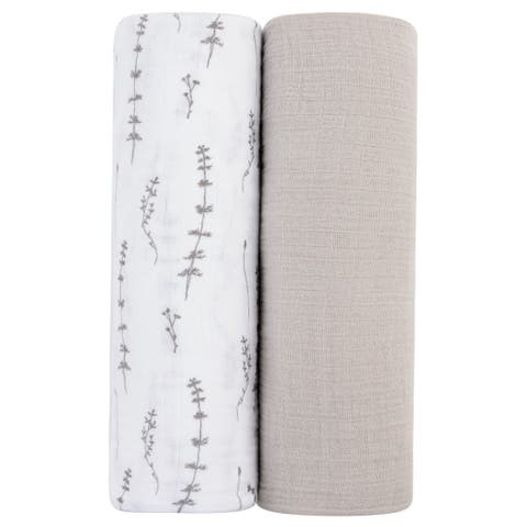 Cotton Muslin Swaddle Blanket 2 Pack