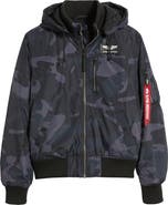 Alpha Industries Hooded Rib Flight Jacket