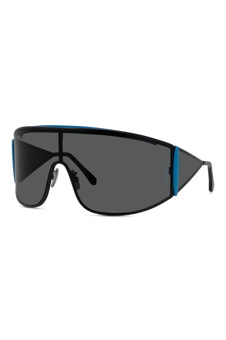 Signature 138mm Mask Sunglasses, Alternate, color, BLACK/ OTHER / SMOKE
