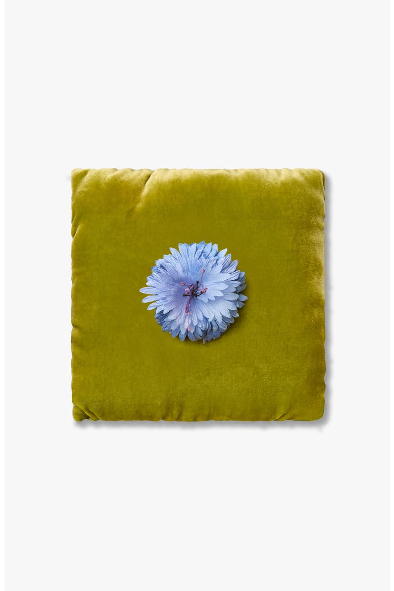 The Blue Cornflower Floral Brooch, Alternate, color, Blue