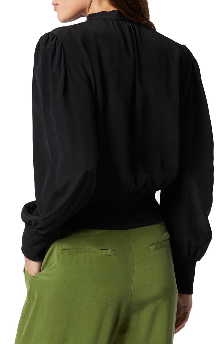 Joie Lyanes Balloon Sleeve Silk Blouse, Alternate, color,