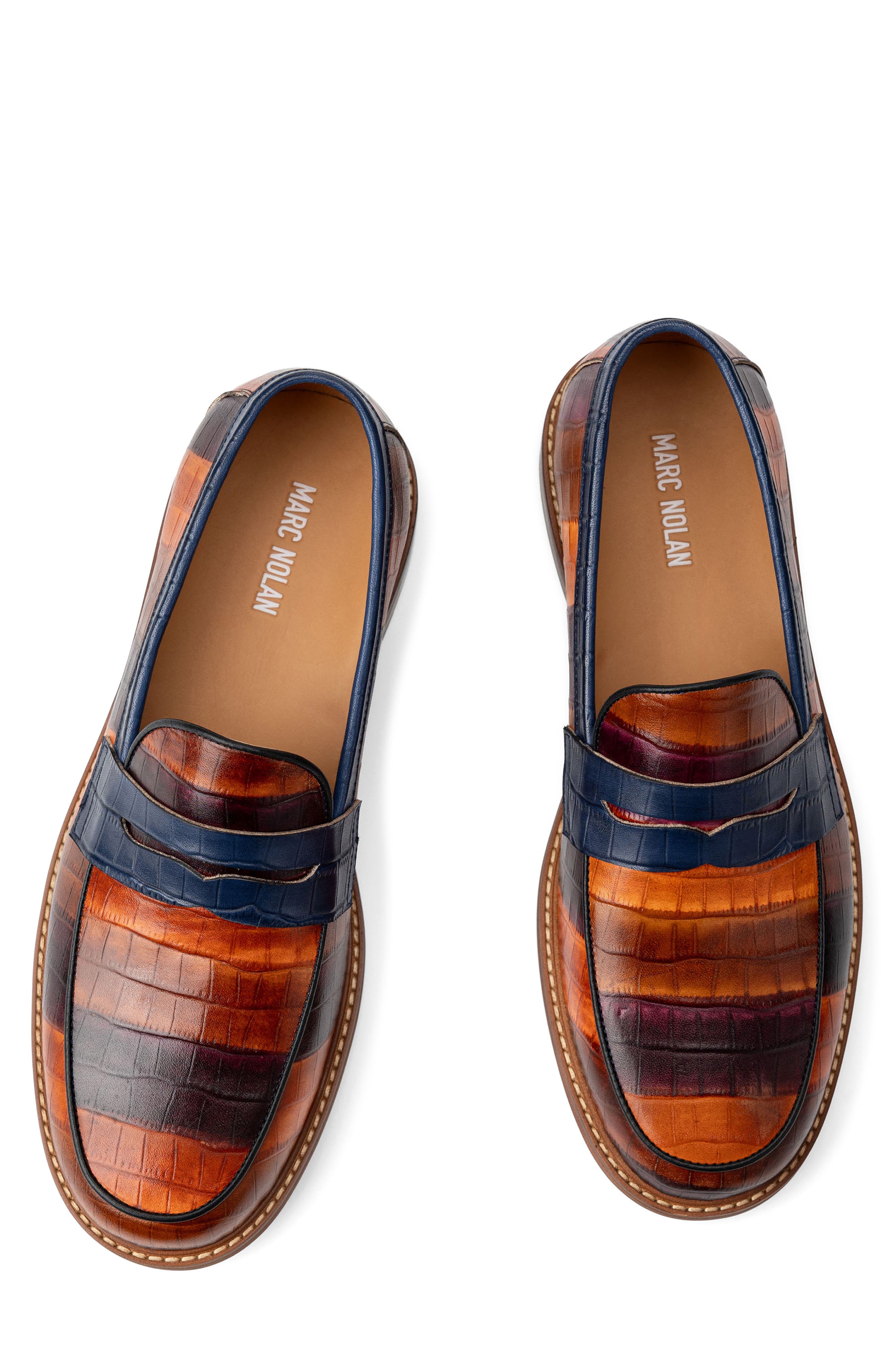 MARC NOLAN Calum Badlands Penny Loafer, Alternate, color, Badlands