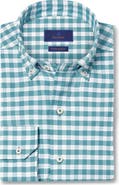 David Donahue Performance Plaid Sport Shirt