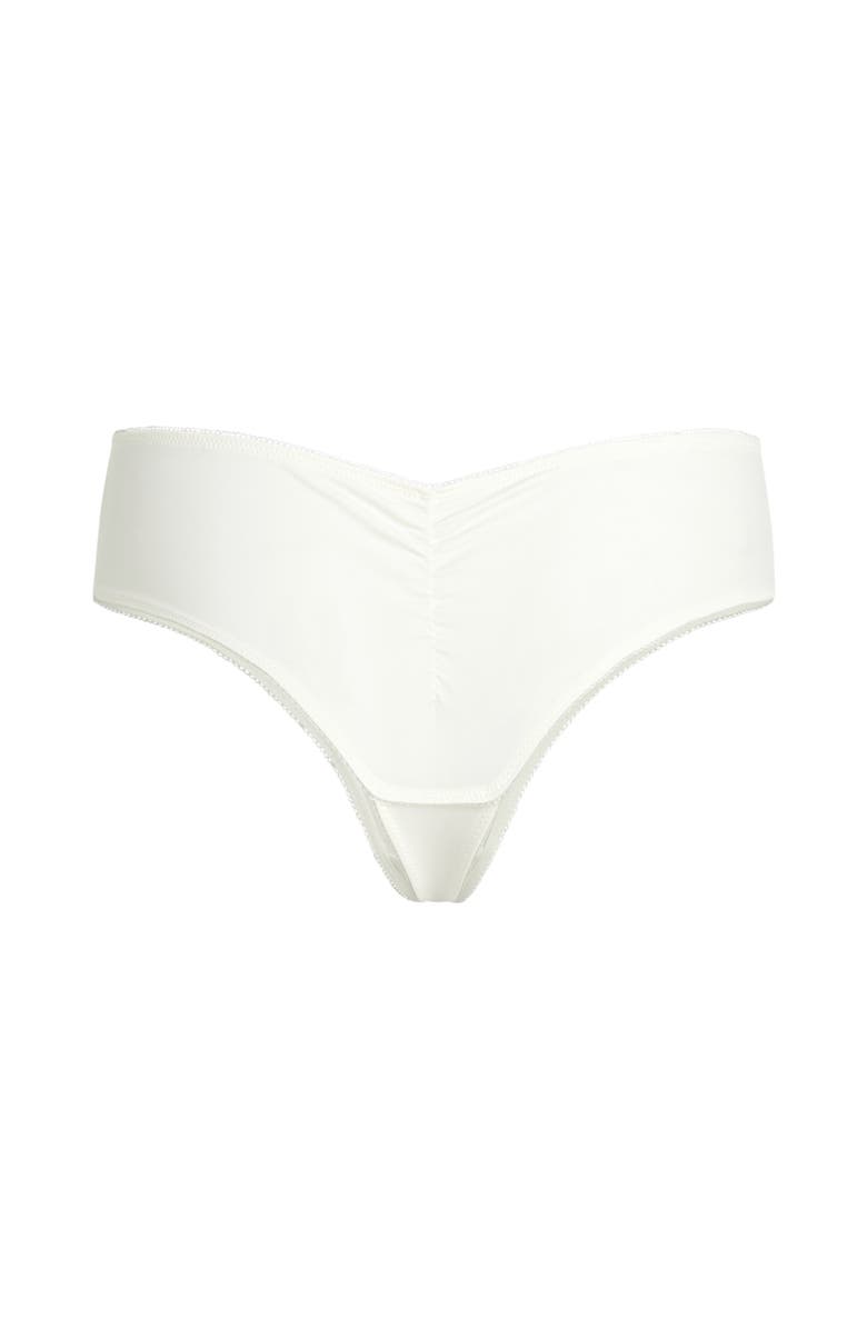 Hunkemöller Diva Thong Short, Alternate, color, Offwhite