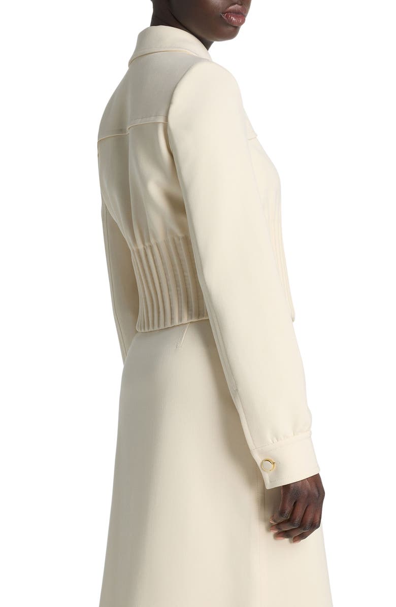 St. John Collection Corded Rib Stretch Crepe Crop Jacket, Alternate, color, 
