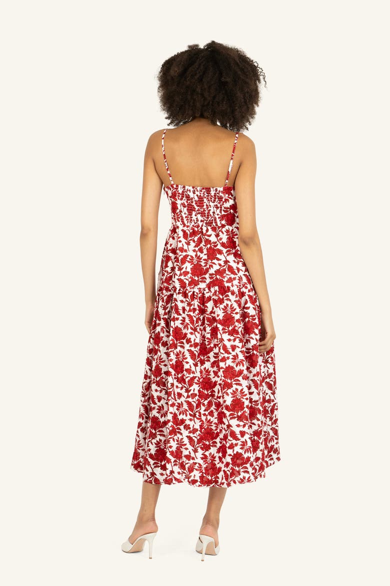 Nehru Dress, Alternate, color, Red Floral Print