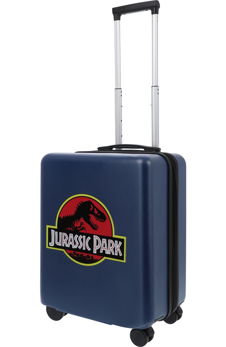Ful NBC STUDIOS JURASSIC PARK 22.5" CARRY-ON LUGGAGE, Main, color, Blue
