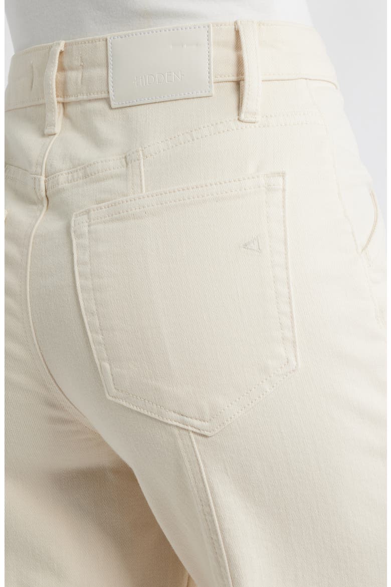 High Waist Comfort Flare Jeans, Alternate, color, CREAM