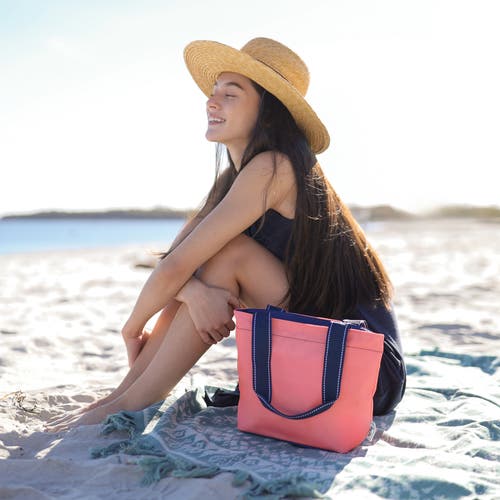 Ame & Lulu Mini Surfside Tote In Orange