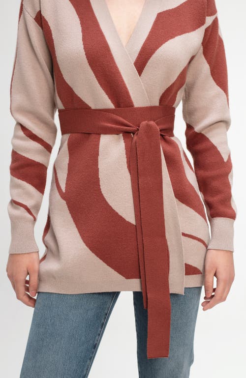 Diarrablu Elma Knit Cardigan In Luze Rust