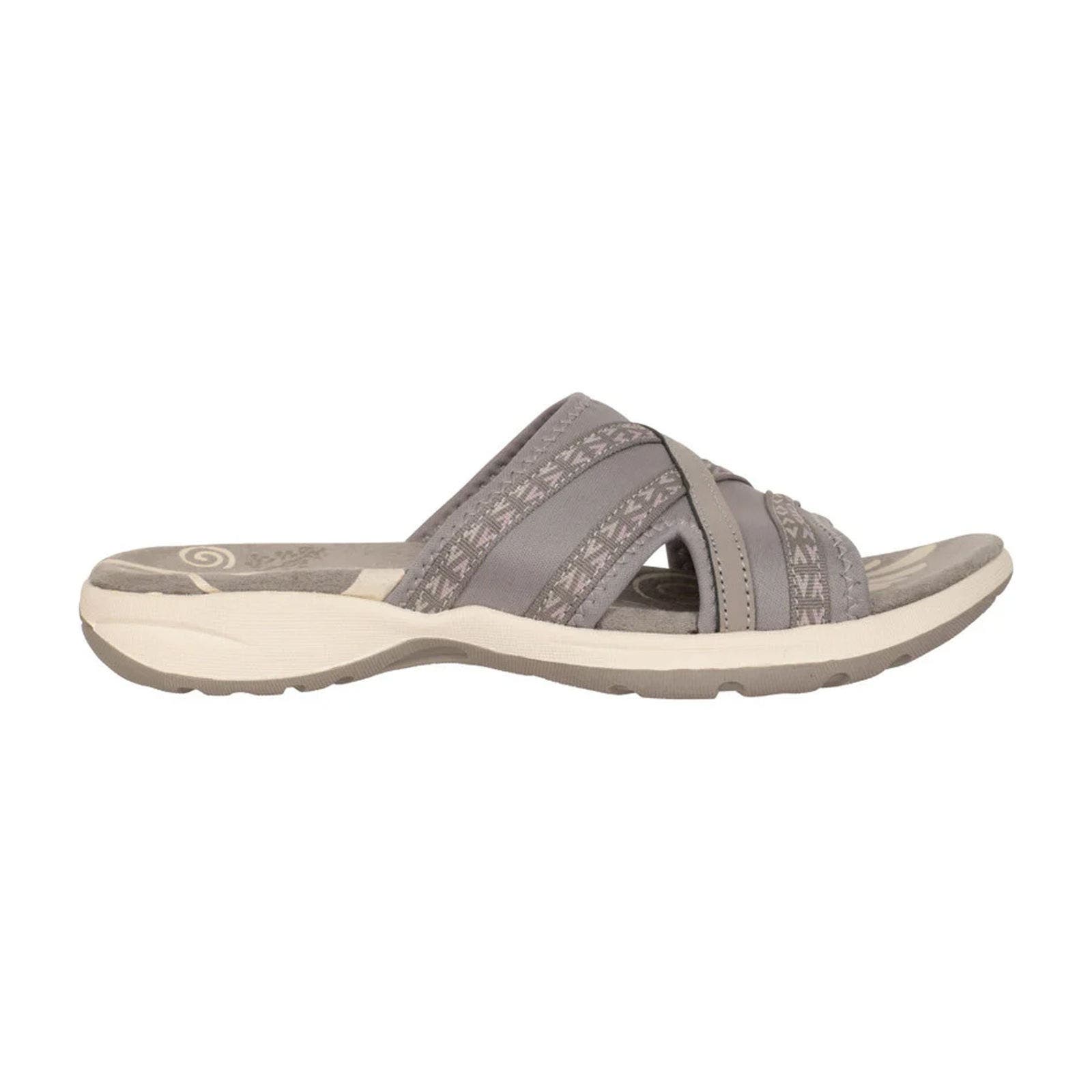 Comfort Crest Slip-on Sliders, Main, color, Gray