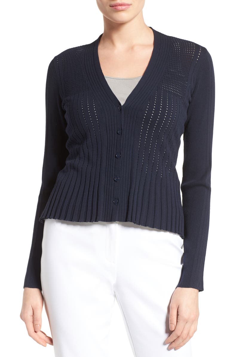 Classiques Entier<sup>®</sup> Peplum Cardigan, Main, color,