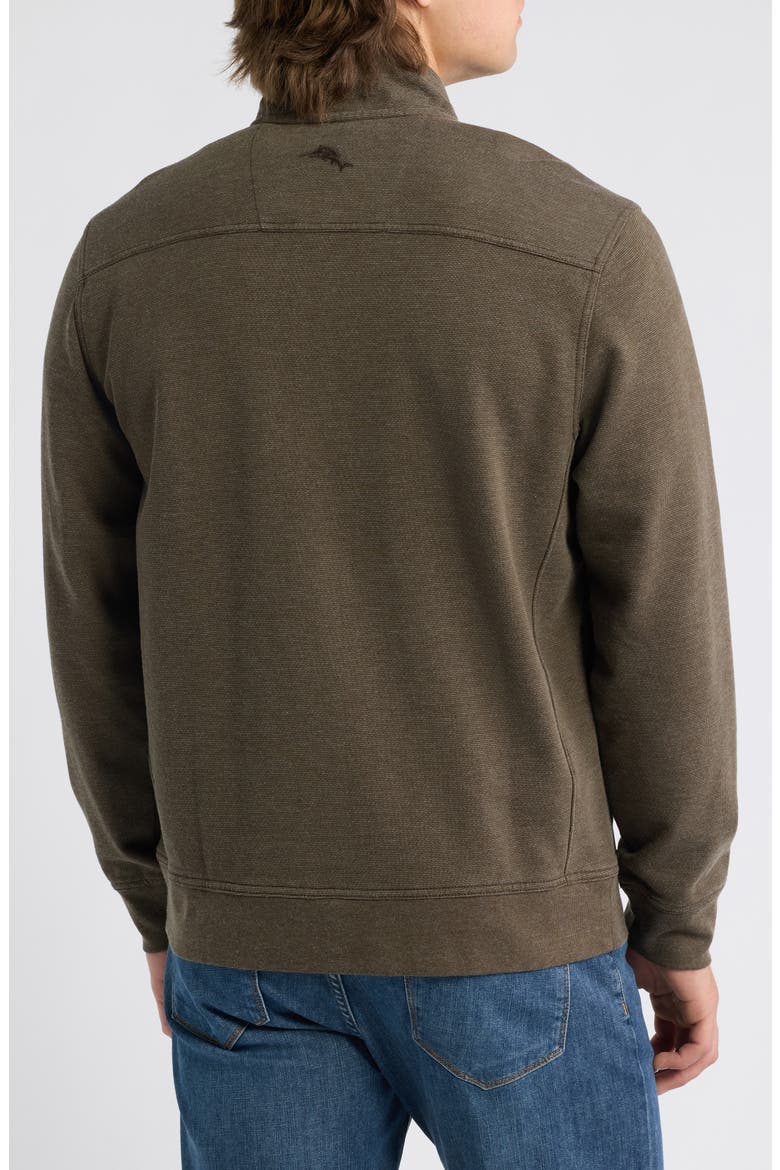 Cascade Fade Button Mock Neck Sweatshirt, Main, color, TAPENADE