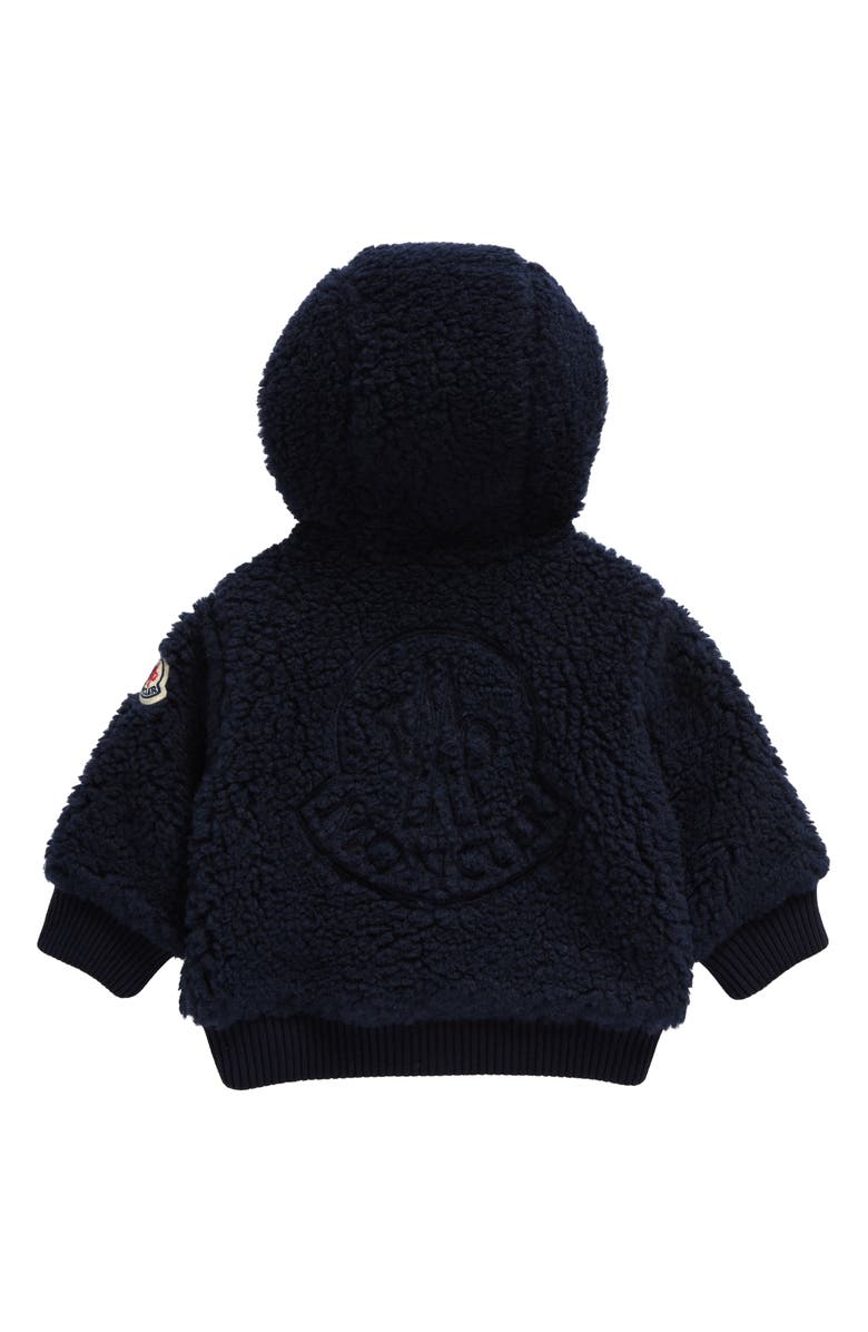Moncler Kids' Hooded Faux Shearling Jacket, Alternate, color, 