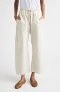 LESET Kyoto Cotton Drawstring Utility Crop Pants