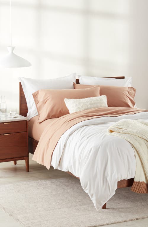 Nordstrom Organic Cotton Flannel Sheet Set In Brown