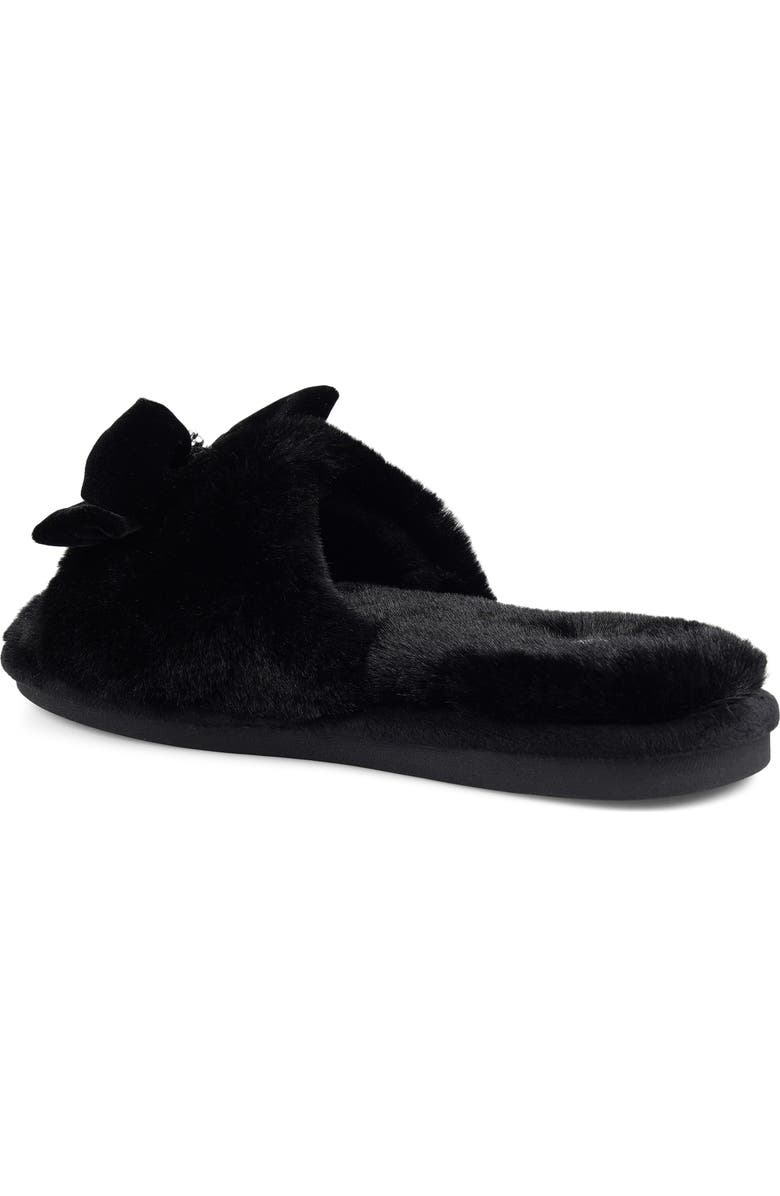 Candie's Harmonyy Faux Fur Slide Slipper, Alternate, color, Black