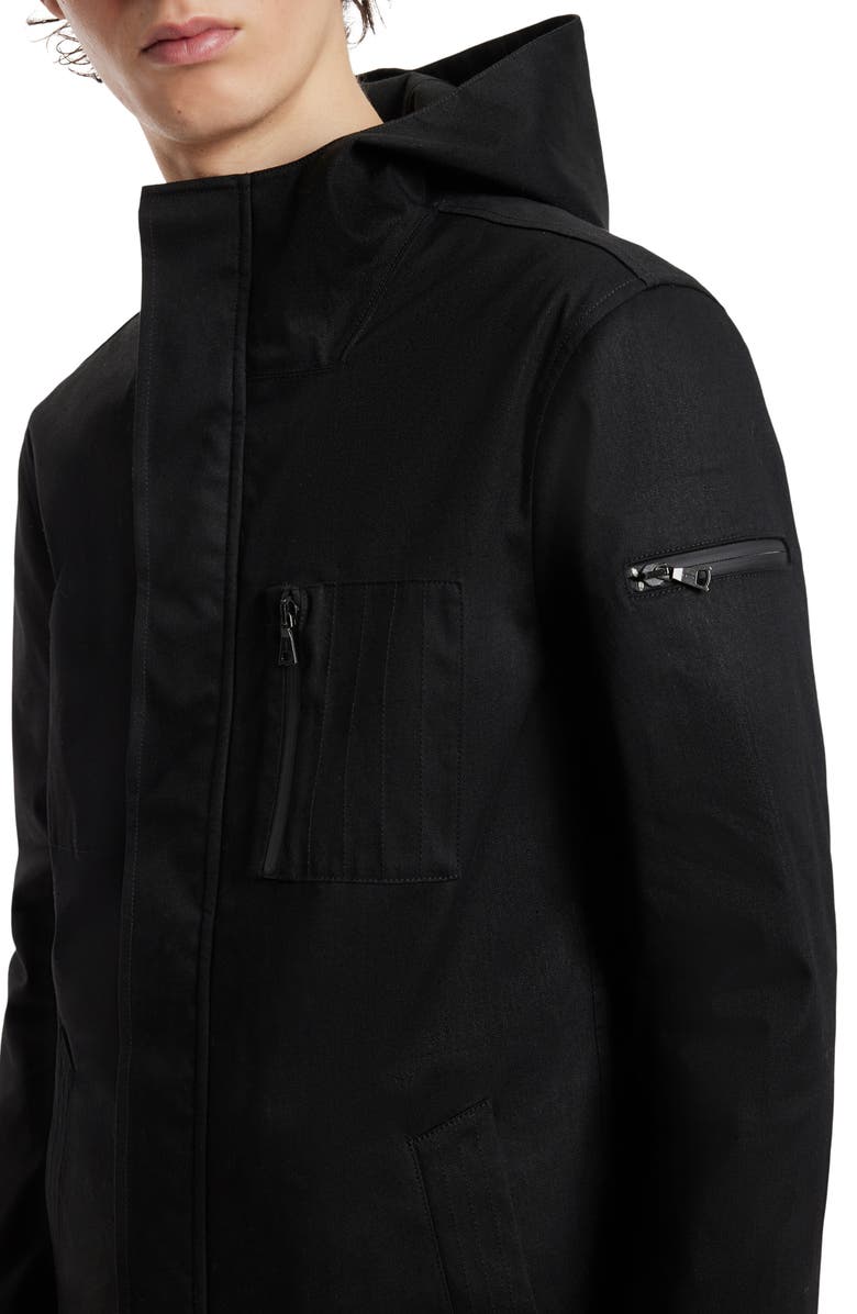 John Varvatos Military Seam Sealed Hooded Jacket, Alternate, color, 