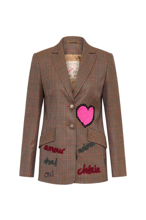 Embroiderd Glencheck Jacket