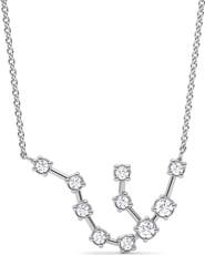 HauteCarat Aquarius Constellation Lab Created Diamond Necklace
