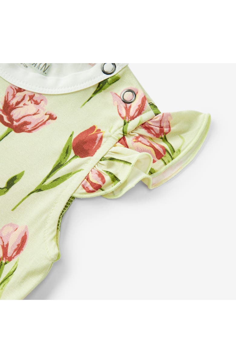 Milkbarn Luxe Stretch Ruffle One Piece, Alternate, color, Tulip