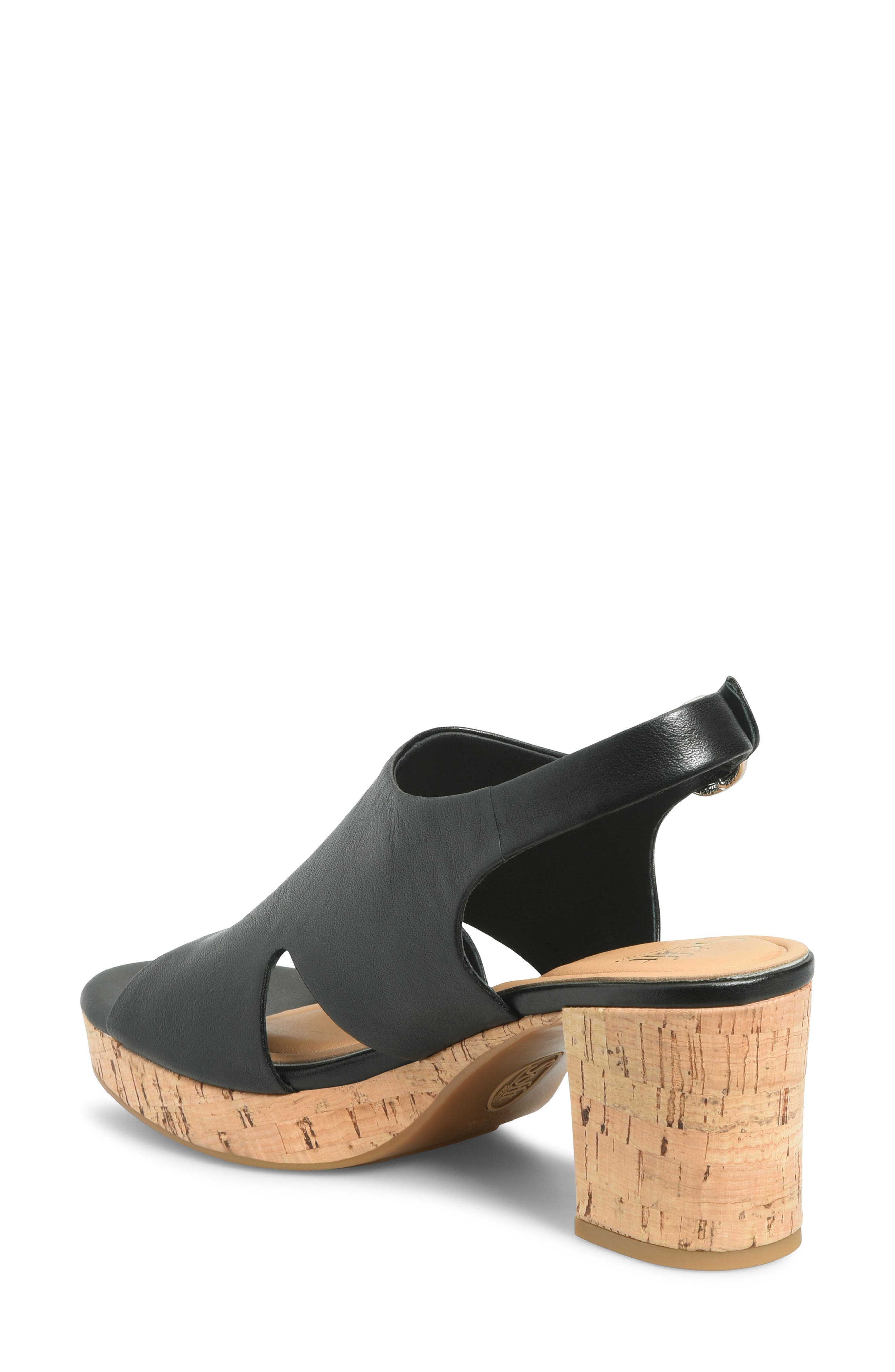 Söfft Liv Slingback Platform Sandal, Alternate, color, Black