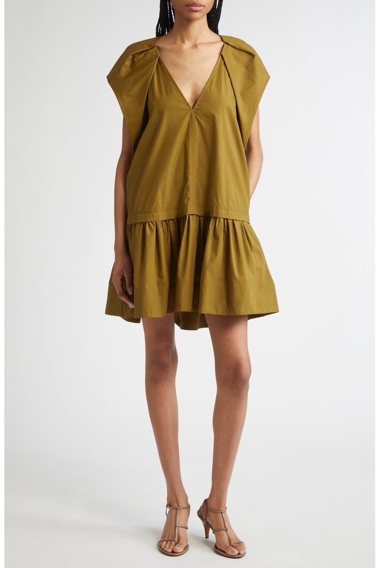 Ember Drop Waist Minidress, Main, color, HAZEL