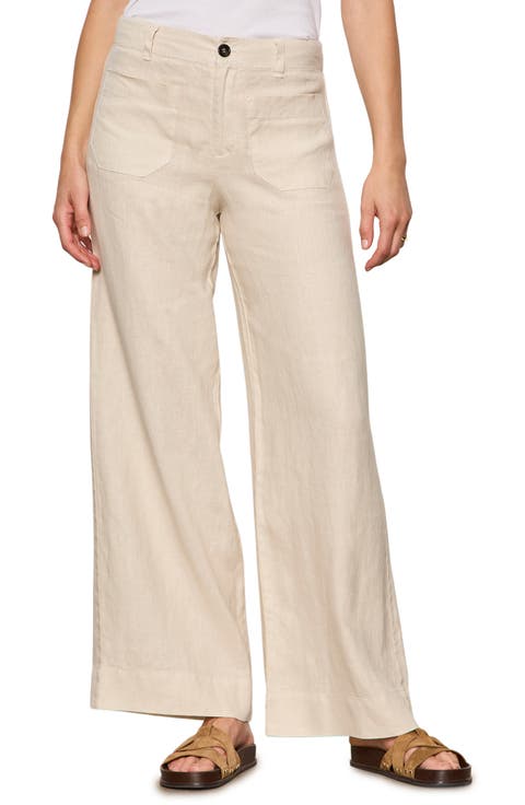 The Marine Linen Wide Leg Pants